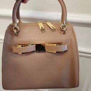 Ted Baker leather top handle bag with bow detail
